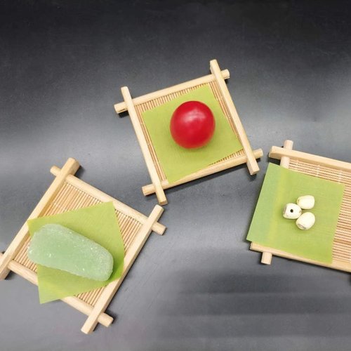 Nanaiche 100Pcs Wax Paper Sheets for Food, Basket Liners, Greaseproof Deli Wrapping Sheets, Grass Green (6.0 * 6.0 In)