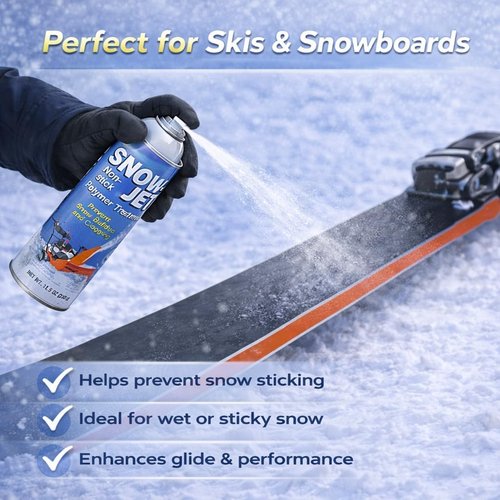 Jet Snowblower Spray - Durable Polymer Coating for Equipment Surfaces | Smooth Flow Lubricant, 11 oz