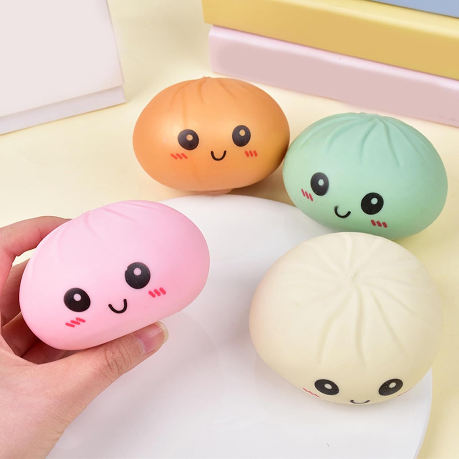 Squishy Dumpling | Glitter Squeeze Stress Relief Balls - Green Mystery Box of Decompression Toys