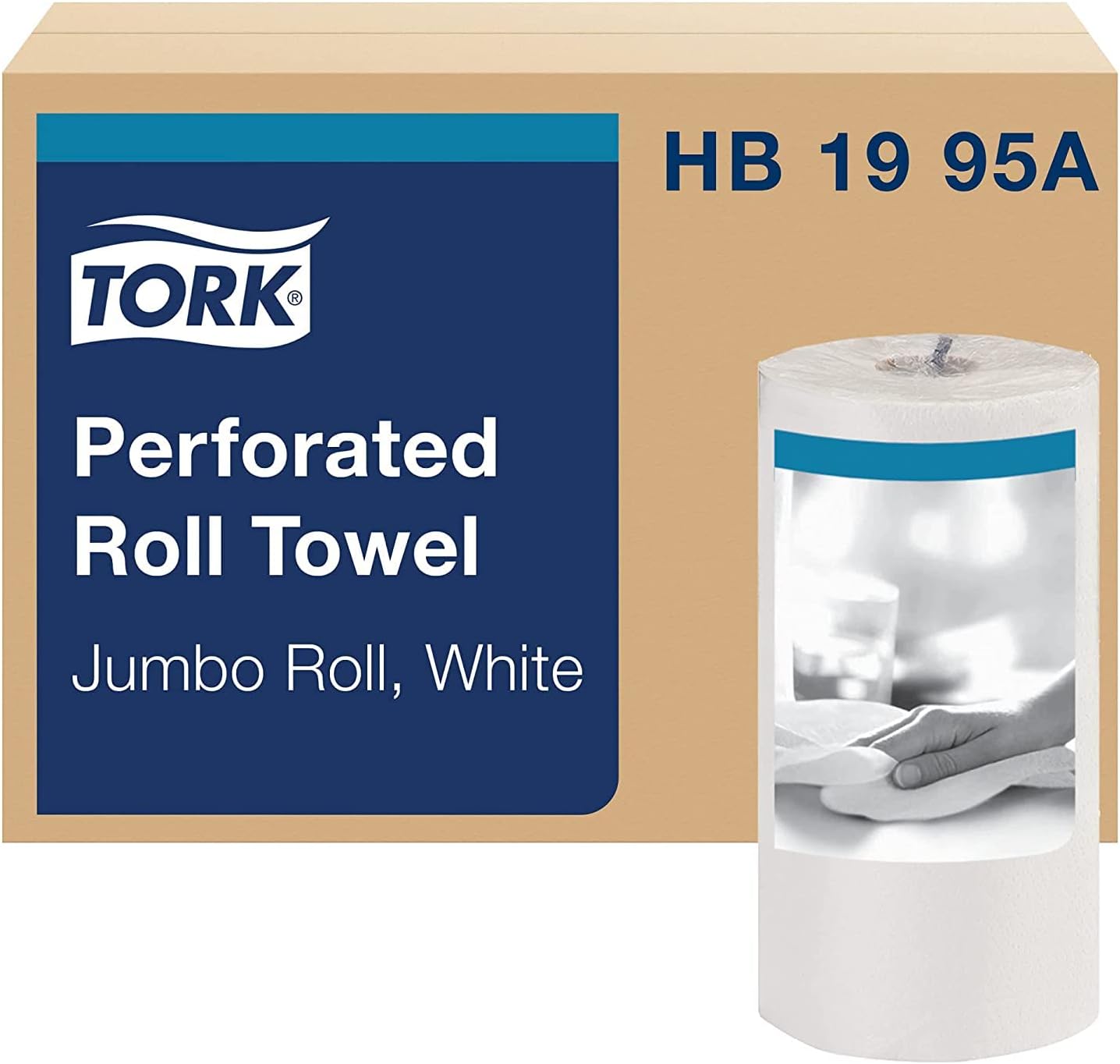 Universal Perforated Towel Roll - Two-Ply, 11 x 9 Inches, White - 210 Sheets Per Roll