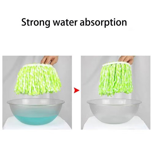 6 Pack Spin Mop Refill Pads Compatible with SIMPLI-Magic 79349 79117 979193 79229 Spin Mop Cleaning System, Part No.79161