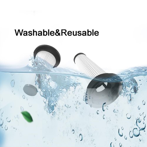 4 Pack Hepa Filter Replacement Compatible with MBYULO,Vicease,Trucozie T350 and CHEBIO C8 Cordless Vacuum Cleaner,Part to EHBR-A001-V01-US-1 and A27 Series