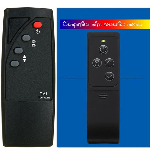 Compatible with Twin Star Duraflame Electric Fireplace Stove Heater Infrared Remote Control 91HM100-01 91HM100-02 9HM1000 9HM1000-C240 9HM1000-C240-V
