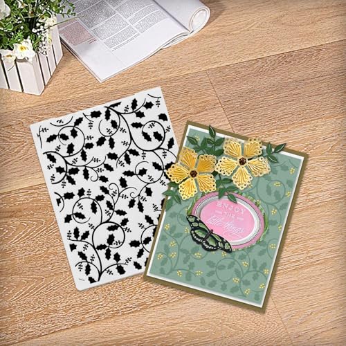 Hying 3D Leaf Embossing Folder for Card Making and Scrapbooking
