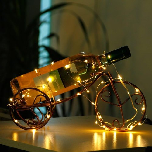 CYLAPEX Fairy Lights String - 12 Pack Battery Operated 20 LED Warm White on 7ft Copper Wire | Perfect for Weddings, Parties, and Home Decor