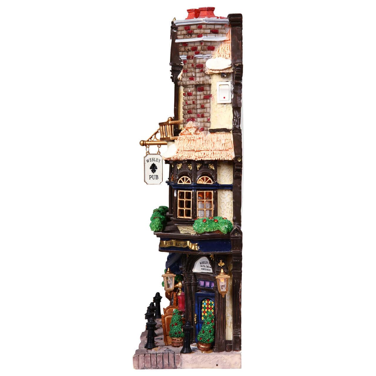 Lemax Christmas Village Wesley Pub Battery-Operated (4.5V) - 45099