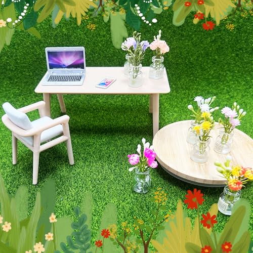 10 Pcs Glow in the Dark Miniature Flower Plants for Dollhouses