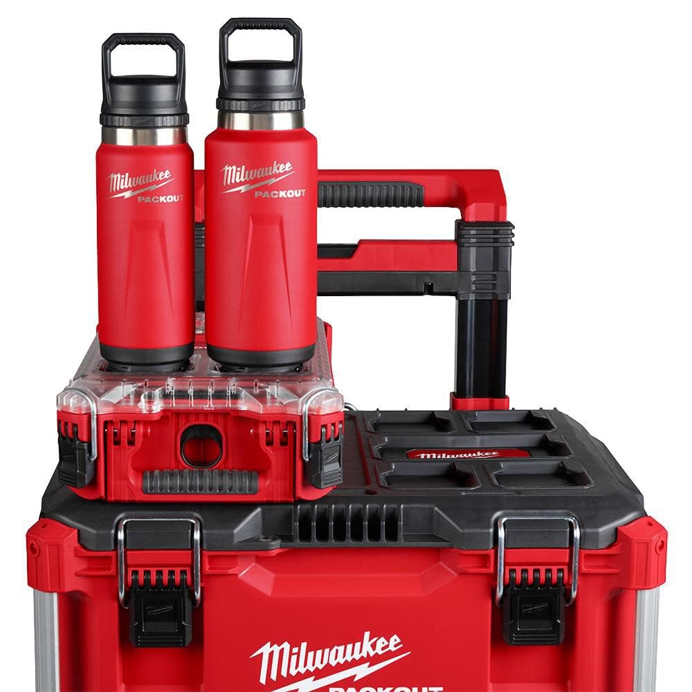 Milwaukee Packout Thermal Bottle 709 Ml (Red) - 48-22-8396R