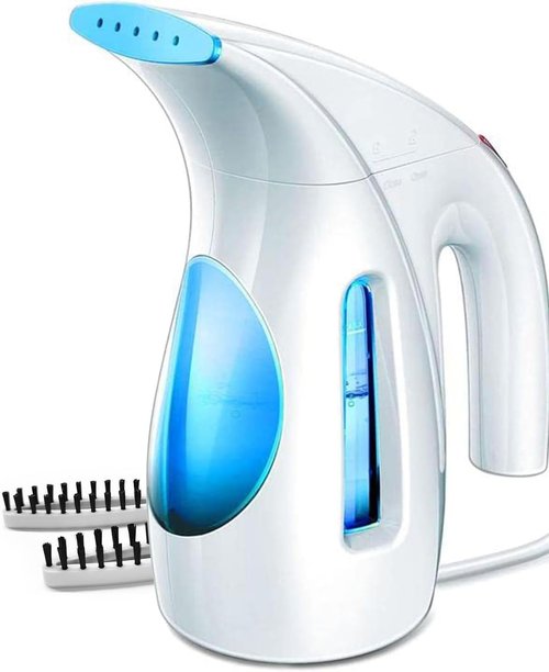 HiLIFE Portable Handheld Clothing Steamer - 240ml Capacity, 700W Quick Wrinkle Remover | Maya Blue
