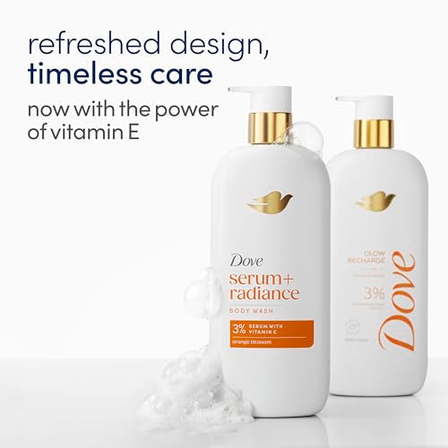 Dove Glow Recharge Serum Body Wash with Vitamin C, 18.5 Fl Oz