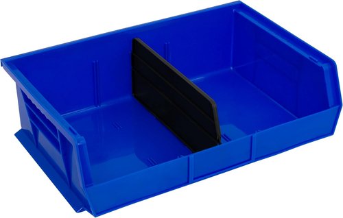 Akro-Mils Plastic Length Dividers - Custom Storage Inserts for Tools & Crafts | 6-Pack, Black