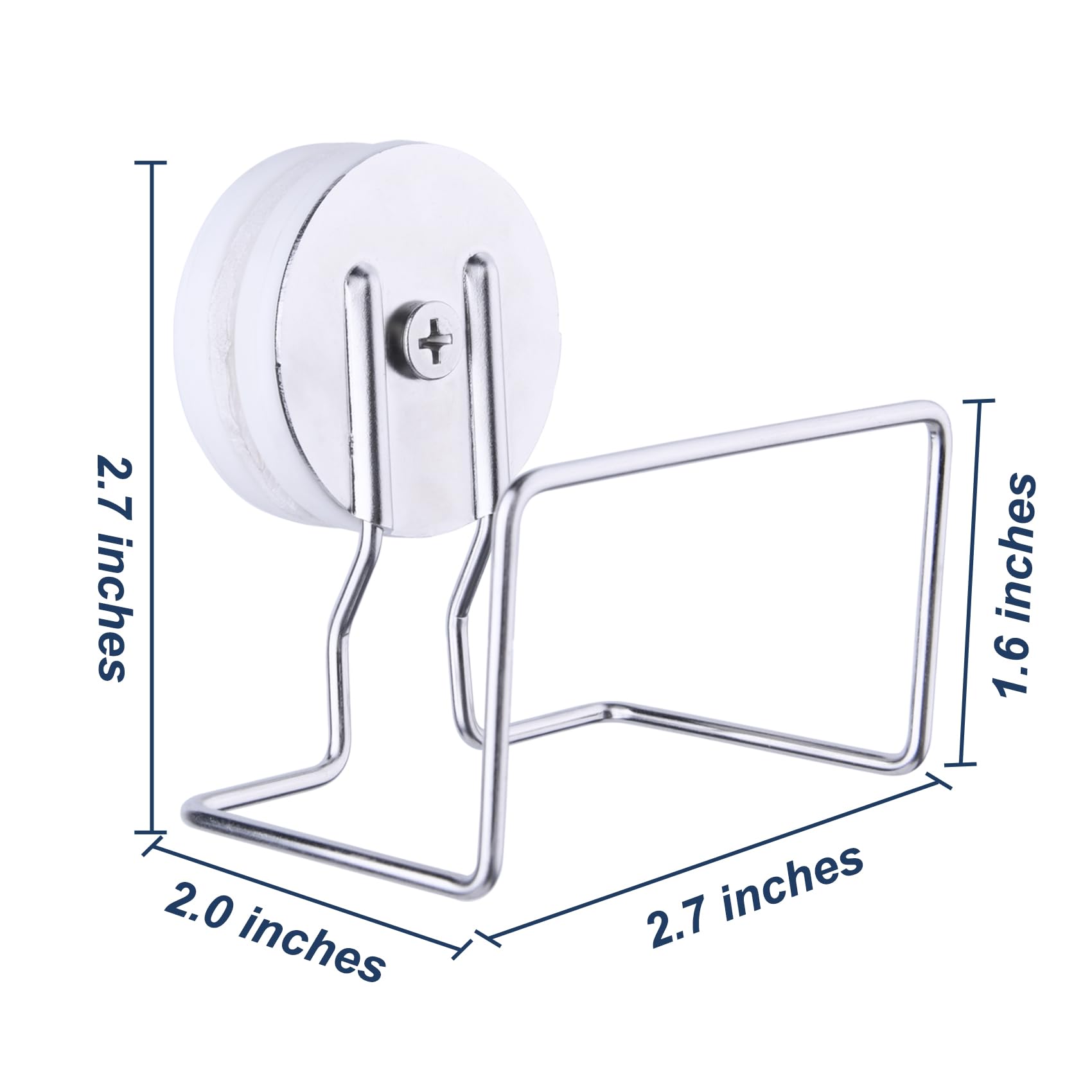 LEVOSHUA Magnetic Hanger Organizer, Space Saving Clothes Hanger Storage Holder, Strong Magnet Hanger Stacker for Laundry Washing Machine or Dryer, Will Not Fall Off, White, Pack of 1