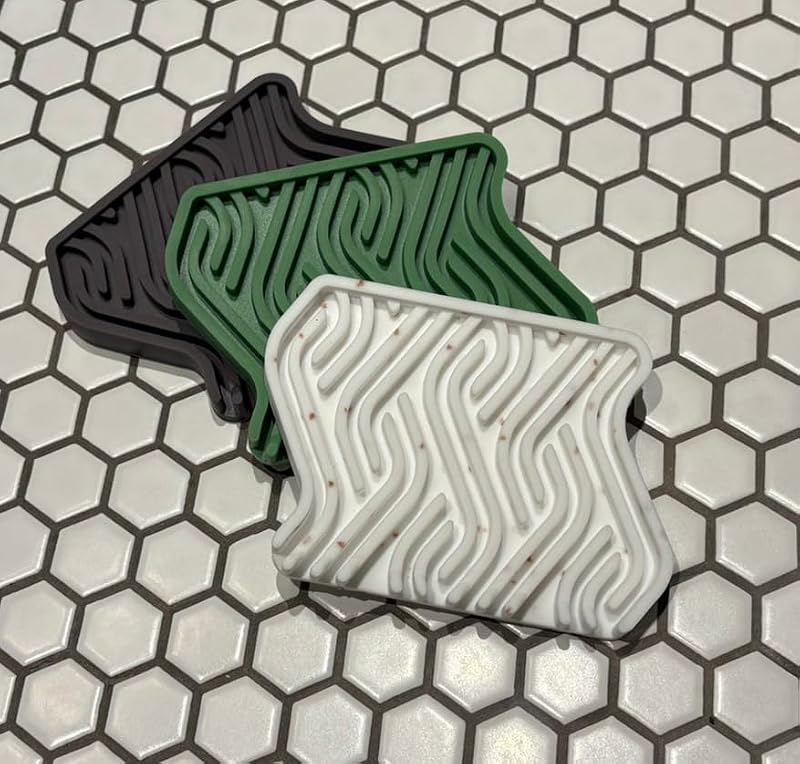 Premium Silicone Soap Dish - Self-Draining & Non-Slip Holder