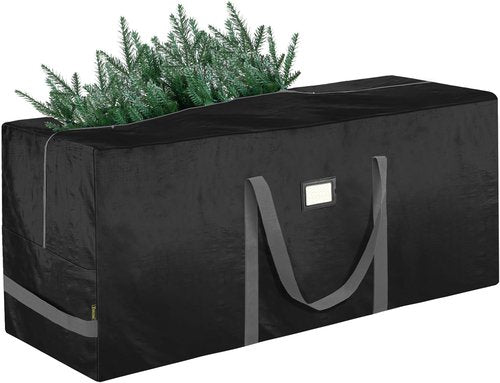 BALEINE Christmas Tree Storage Bag - Heavy Duty 7.5 ft Extra Large with Reinforced Handles & Dual Zippers (Black)