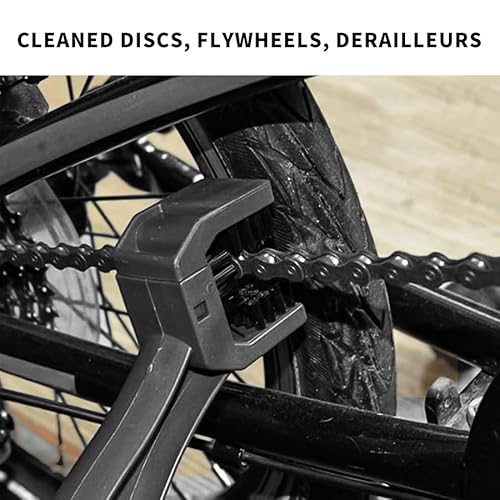 2 PCS Bike or Motorcycle Chain Washer,Grunge Brush Chain Degreaser for Bicycle Motorcycle Chain Brush, Universal Bicycle Chain Cleaning Brush Tool for Mountain Bike Heavy Duty Motorcycle £¬(Blue£¬Black)