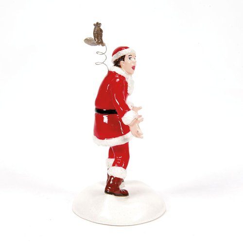 Department 56 Snow Village Accessories National Lampoon's Christmas Vacation Squirrel Figurine, 4 Inch, Multicolor
