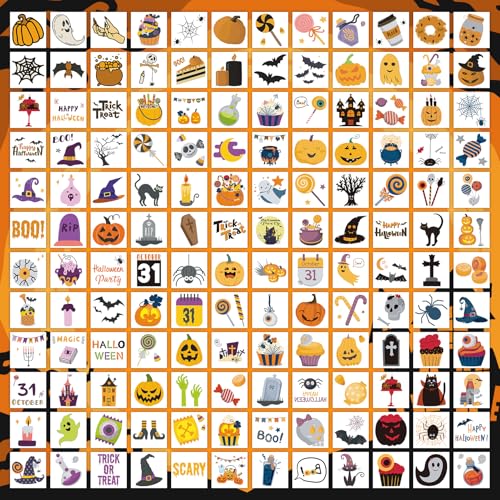 EMOME 408 Sheets Halloween Temporary Tattoos for Kids Party Favors