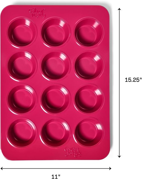 Great Jones Stud Muffin Pan - Nonstick 12-Cup Design | Chemical-Free & Nontoxic | Oven-Safe to 450°F