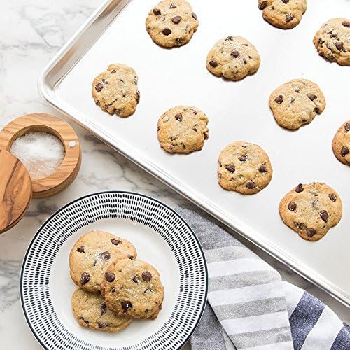 Nordic Ware Naturals Half & Quarter Sheet Baking Set - USA-Made Aluminum Pans with Steel Rim