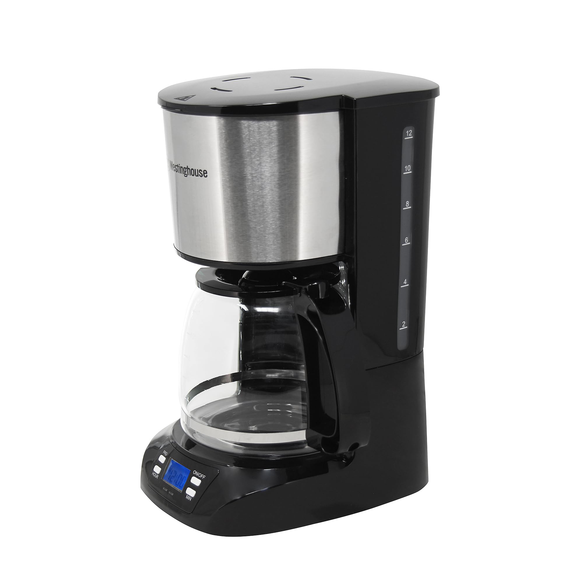 Westinghouse 220 volts 12 cup coffee maker 220v 240 volt Digital Programmable Coffee Machine Permanent Filter & Hot Plate (NOT FOR USE IN USA)