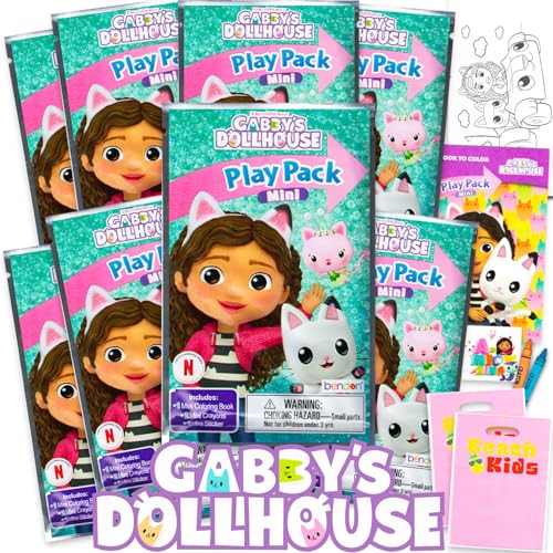 Gabby's Dollhouse Mini Party Favors Set - 8 Activity Packs