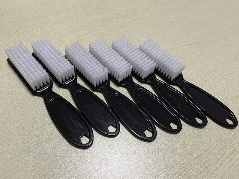 SQULIGT Handle Grip Nail Cleaning Brush, Black Fingernail Scrub Brushes 8Pcs