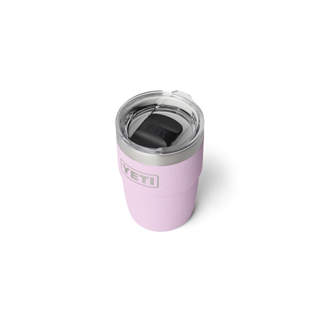 YETI Rambler 8 oz Insulated Coffee Mug with Lid - Stackable Double-Wall Vacuum Insulated Cup - DuraSip Ceramic Lining - Barista-Friendly Design - Stainless Steel - Dishwasher Safe, Cherry Blossom