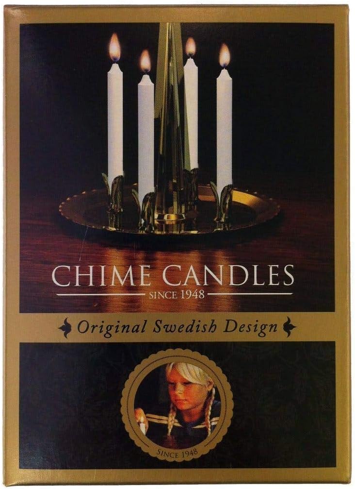 Skiennix 20 Pcs White Chime Candles - 4” x 0.5” | Perfect for Angel Chimes & Holiday Decor