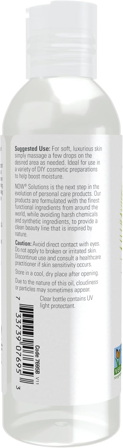 NOW Solutions Vegetable Glycerin - 100% Pure Skin Care Moisturizer | Softening & Hydrating, 4-Ounce