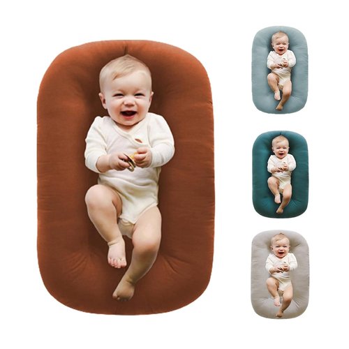 Baby Lounger - Soft Infant Lounger & Play Mat | Diaper Changing Pad for Newborns (Coffee)