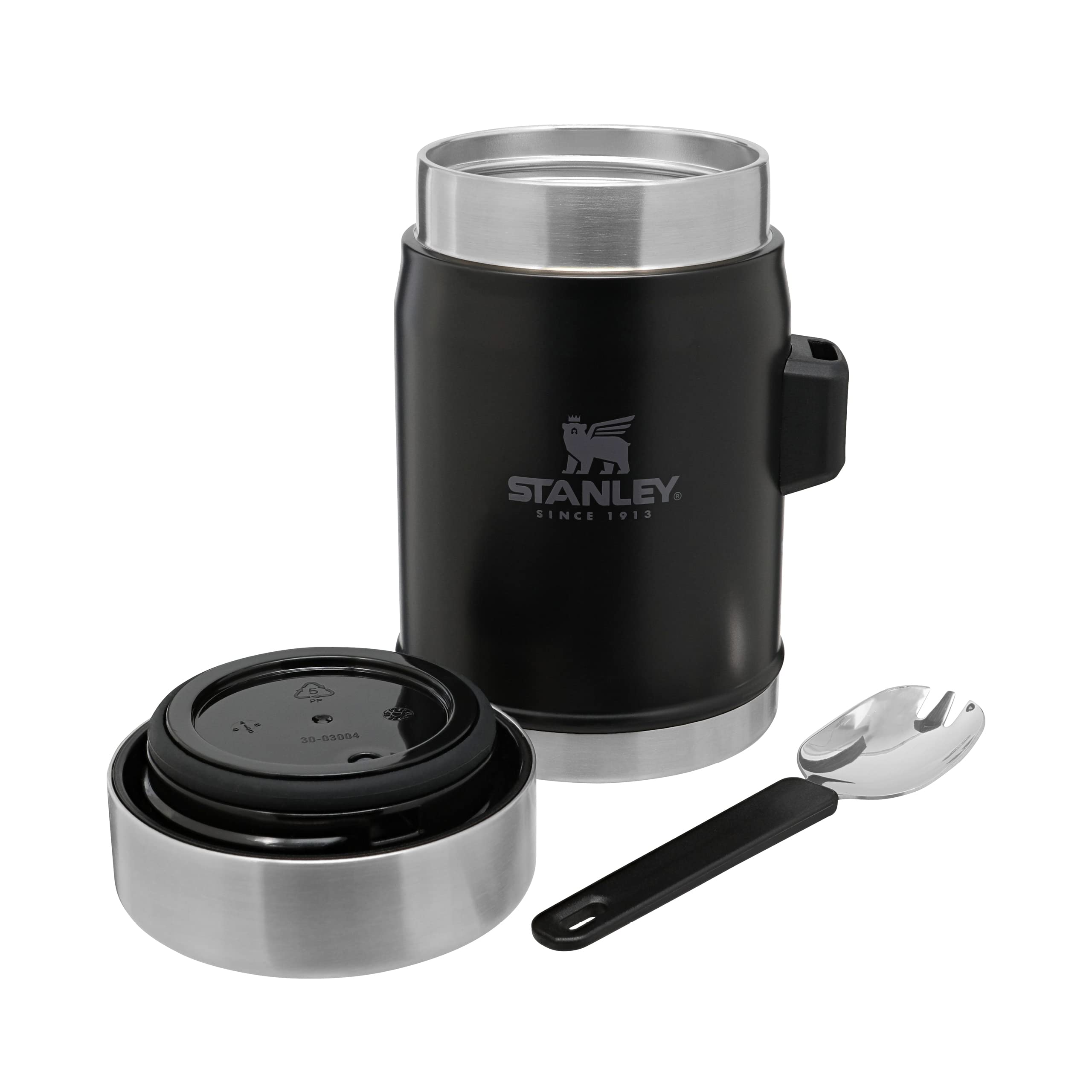 Stanley Leakproof-Dishwasher Safe, Stainless Steel, Matte Black, 0.4L