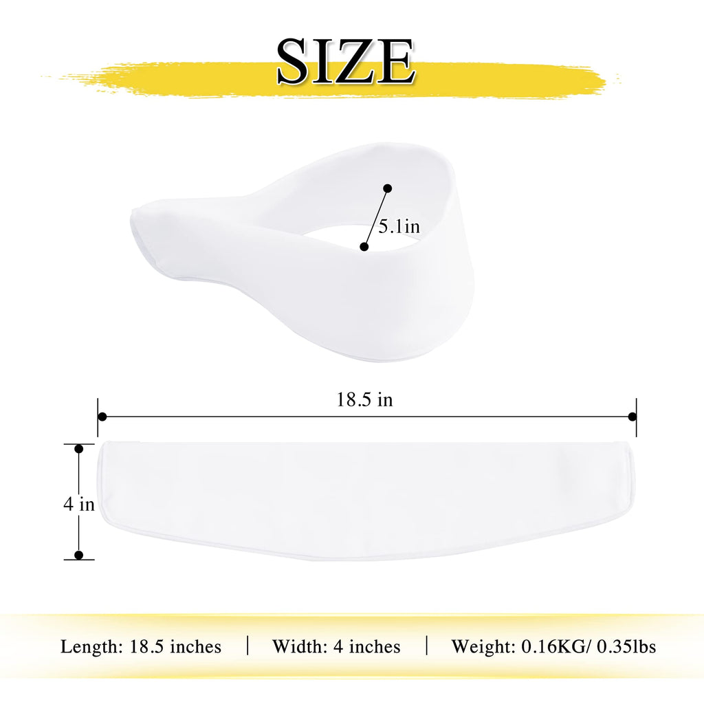 NICETOWN Strong Magnetic Curtain Tiebacks - Modern Simple Style Curtain Ties Backs Holdbacks Holders for Indoor/Outdoor Curtains (White, 18.5 X 4 Inches, Set of 4)