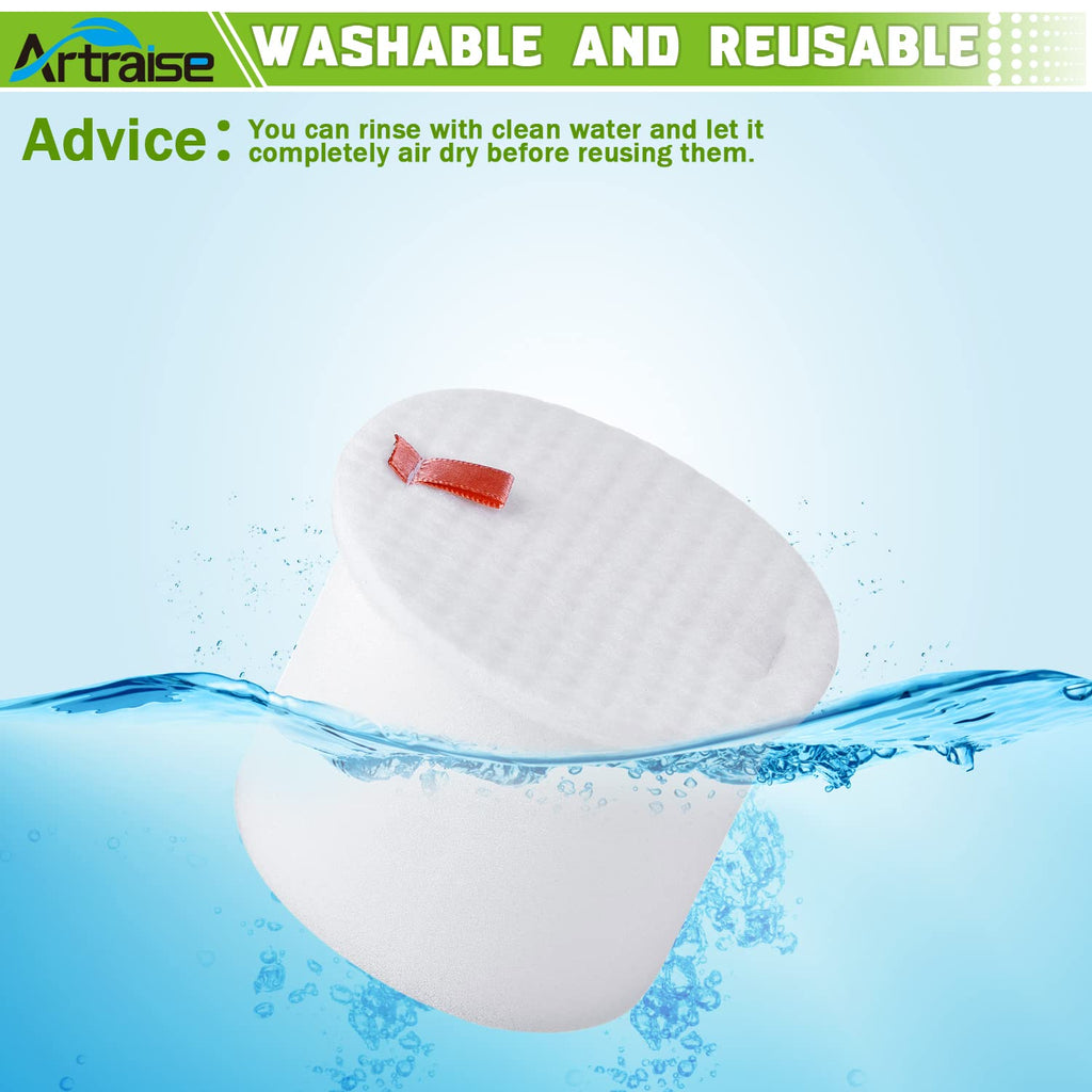 Filter Replacement for Shark Rotator APEX DuoClean Powered Lift Away Vacuum AZ1002 NV650 NV651 NV652 NV750 NV750W NV751 NV752 AX950 AX951 AX952 ZU881, 4 Foam and 2 HEPA Filters, Parts XFF650 & XHF650