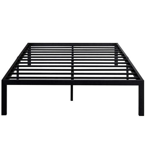 VECELO 14 inch Full Metal Platform Bed Frame, Mattress Foundation, No Box Spring Needed,Steel Slat Support