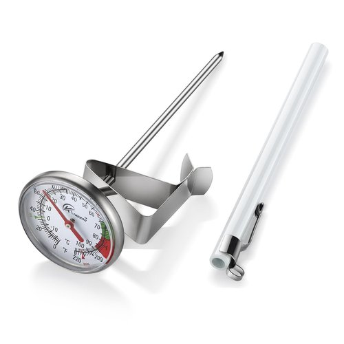 KT THERMO Instant Read Thermometer - 2-Inch Dial for Perfect Coffee & Chocolate Milk Foam