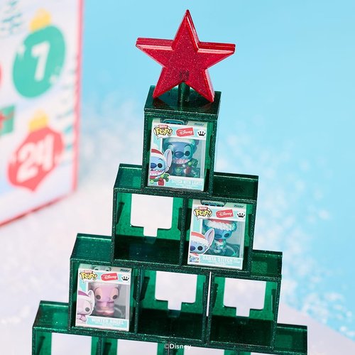 Funko Pop! Bitty Countdown Calendar - Stitch Holiday Collectible Vinyl Figures - 24 Days of Surprises