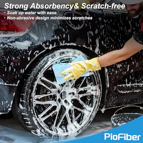 20 Pack Edgeless Microfiber Cleaning Cloths - Lint-Free, Quick Dry Towels for Car Detailing and Kitchen