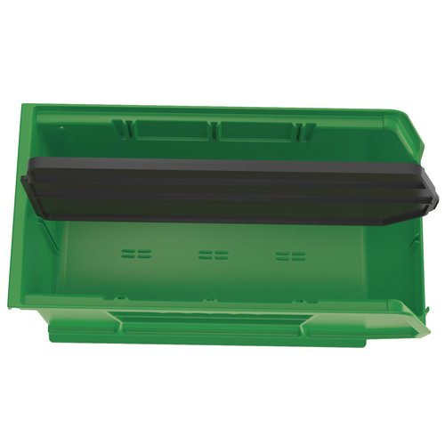 Akro-Mils 40230 Plastic Length Dividers for AkroBins Stackable Storage Bins Models 30230, 30235, 30255, Custom Storage Inserts for Tools, Crafts & Supplies, 6-Pack, Black
