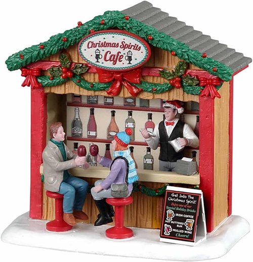 Lemax Christmas Spirits Café | Festive Holiday Decor Figurine - Charming Winter Scene