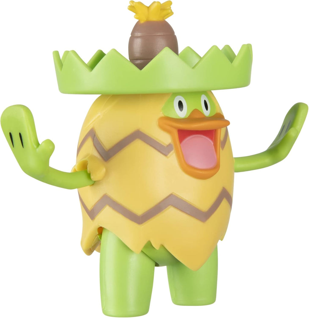 Pokémon Battle Figure Set - Grass-Type Theme with Ludicolo, Ivysaur & Grookey | Perfect Toys for Kids