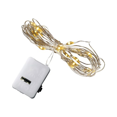 20 Pack Fairy: 3.3ft 20 LED Mini String Lights. Copper Wire with Firefly & Starry Effects. Ideal for Mason Jars, Weddings, Christmas, Table Decor. Warm White.