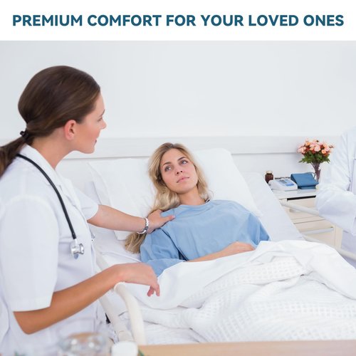 Hospital Bed Sheets 36" x 80" x 9", 2 Pack Hospital Fitted Sheet for Home Use & Hospital Care Beds, Shrinkage & Stain Resistant Twin XL Sheets Cover, White