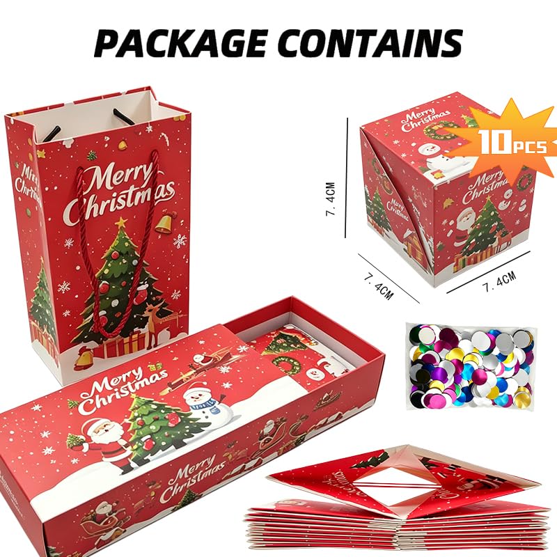 Christmas Surprise Gift Box Explosion - Surprise Bouncing Envelope Gift Box (Variation: Christmas-2)
