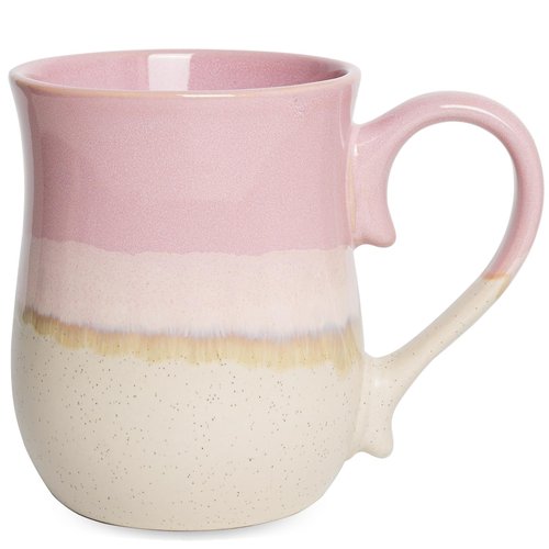 Bosmarlin Large Ceramic Coffee Mug, 20 Oz, Big Tea Cup for Office and Home, Dishwasher and Microwave Safe (Pink, 20 Oz)