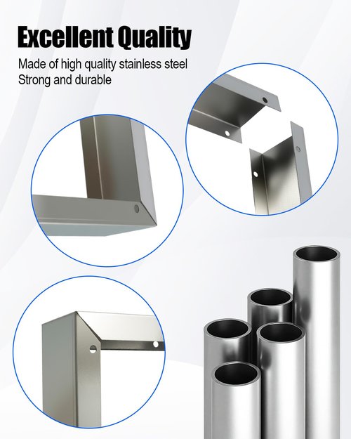 8171339 Microwave Filler Kit Fills Over The Range Oven Cabinet Gap, Stainless Steel Microwave Trim Kit Replacement Fit for Whirlpool GE LG Over-The-Range Microwave, 15.75”H x 10.75”D × 2.95”W