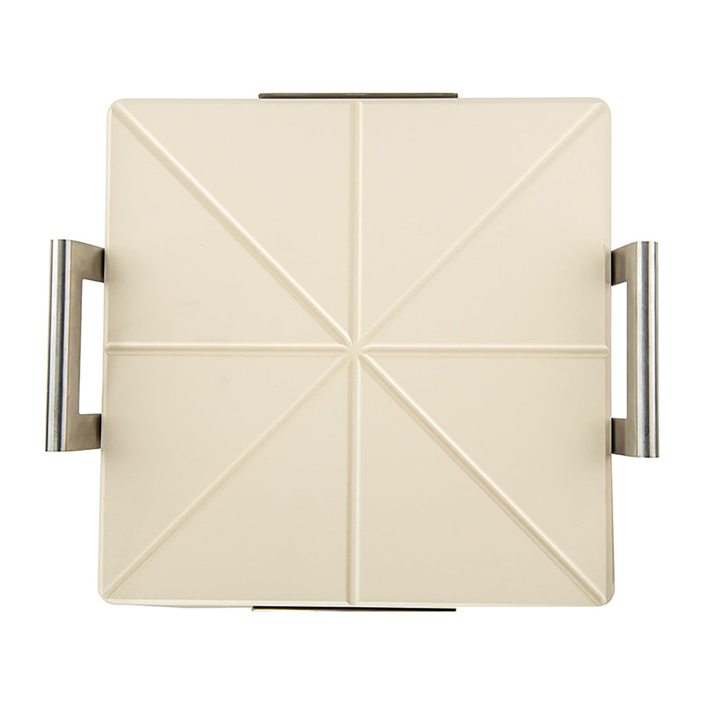Nordic Ware 14-Inch Square Pizza and Baking Stone, Oven Safe and Grill Safe Cordierite with Stainless Holder