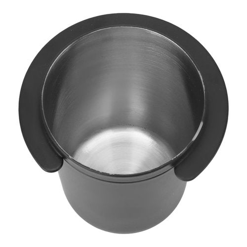 Kodrily Coffee Dosing Cup 51mm, Stainless Steel Espresso Dosing Cup, Black Coffee Powder Feeder Part Replacement for Espresso Coffee Machine with 51mm Portafilter, 1Pcs
