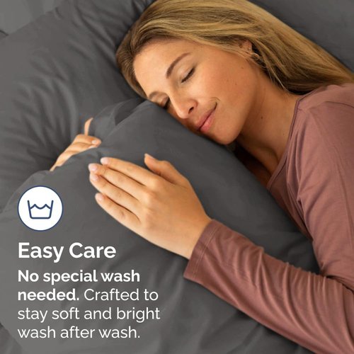 King Pillow Cases by [Brand Name] - Ultra Soft Hotel Quality Covers | Wrinkle-Free & Fade Resistant - 2 Piece Set in Charcoal