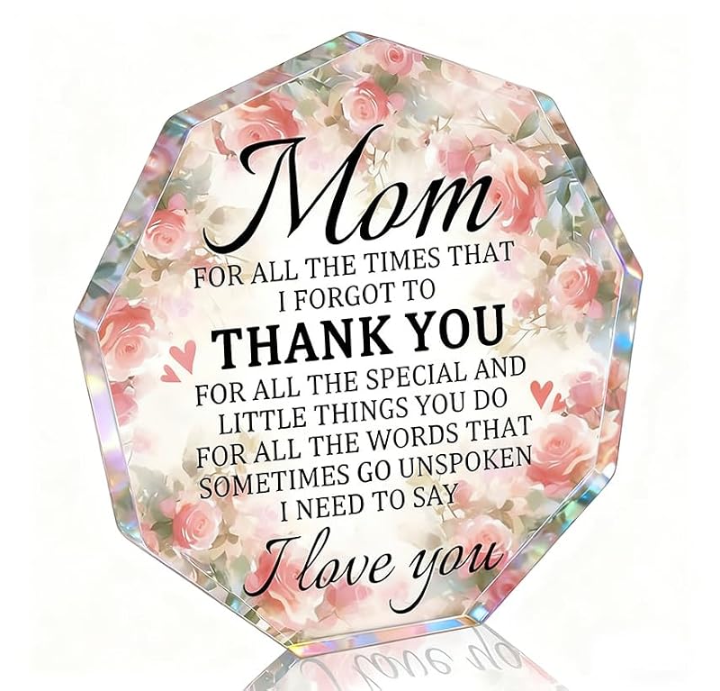 Acrylic Plaque Gift for Mom from Daughter - Meaningful Birthday Present