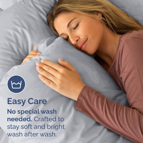 King Pillow Cases by [Brand Name] - Ultra Soft Hotel Quality Covers | Wrinkle-Free & Fade Resistant - 10 Pcs Set in Steel Blue
